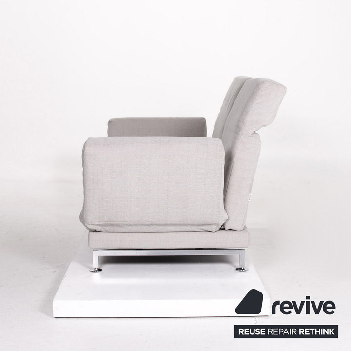 Brühl Moule Stoff Sofa Grau Zweisitzer Couch Funktion Schlaffunktion