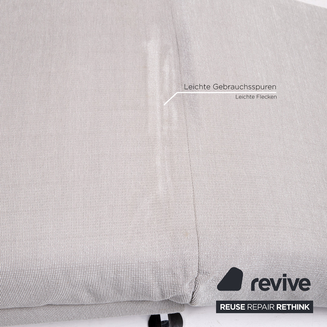 Brühl Moule Stoff Sofa Grau Zweisitzer Couch Funktion Schlaffunktion