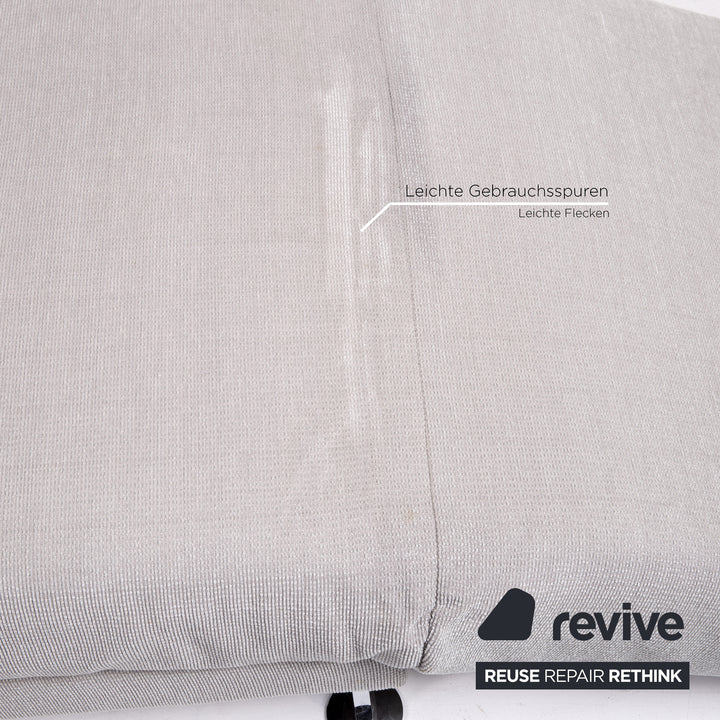 Brühl Moule Stoff Sofa Grau Zweisitzer Couch Funktion Schlaffunktion