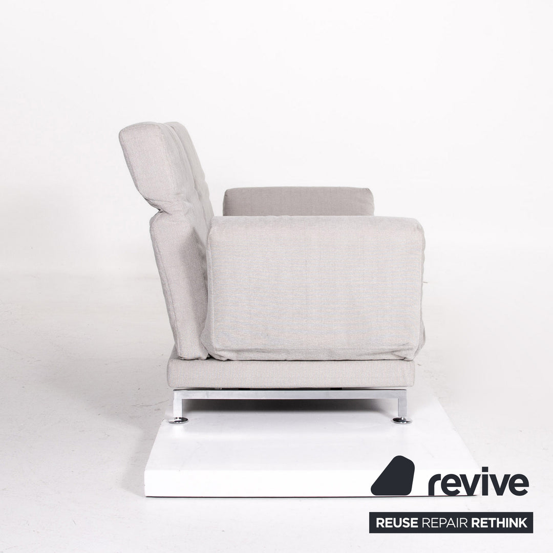 Brühl Moule Stoff Sofa Grau Zweisitzer Couch Funktion Schlaffunktion