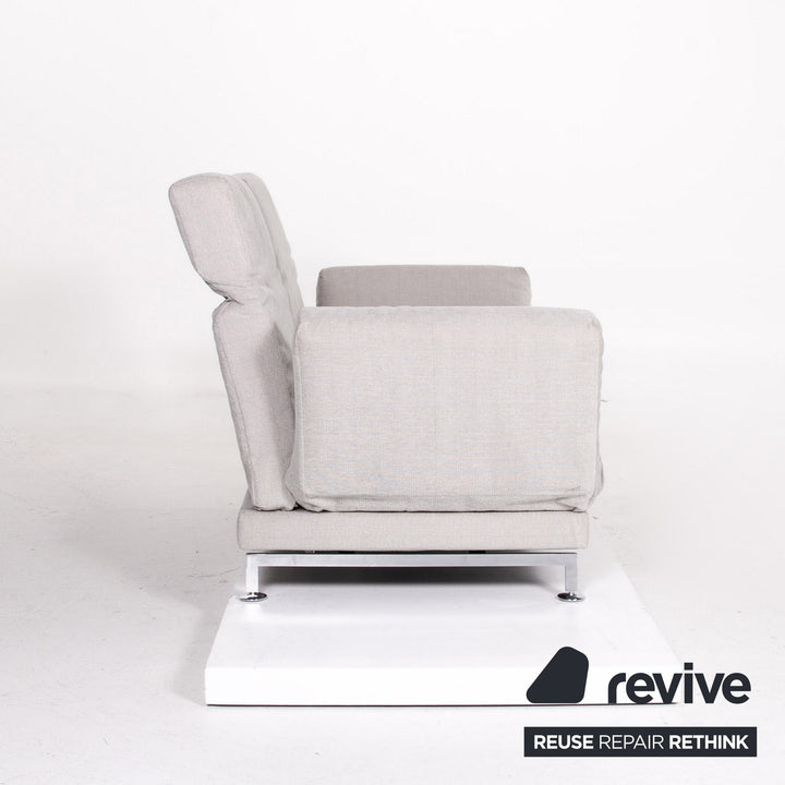 Brühl Moule Stoff Sofa Grau Zweisitzer Couch Funktion Schlaffunktion