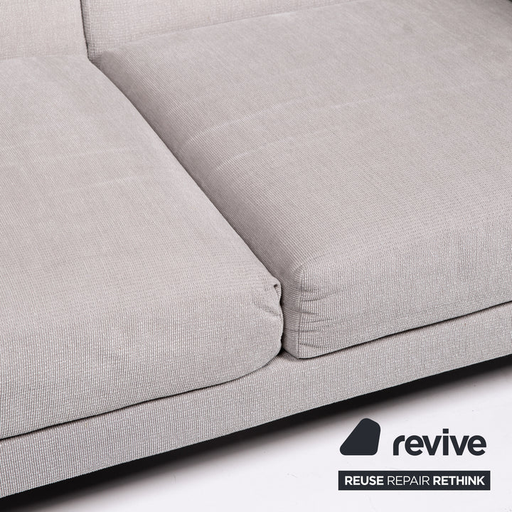 Brühl Moule Stoff Sofa Grau Zweisitzer Couch Funktion Schlaffunktion