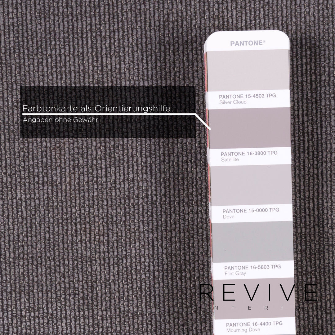 Brühl Moule Stoff Sofa Grau Zweisitzer inkl. Funktion #11428