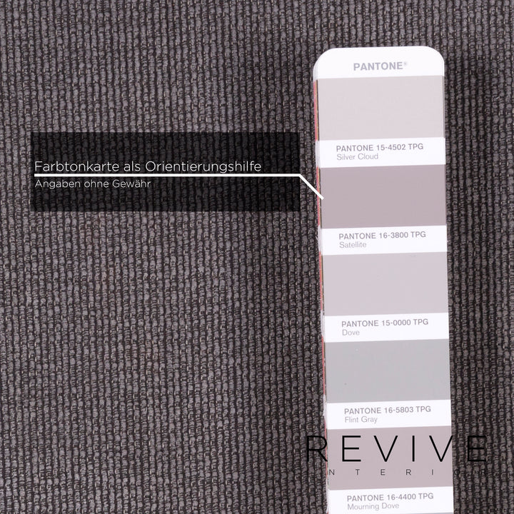 Brühl Moule Stoff Sofa Grau Zweisitzer inkl. Funktion #11428