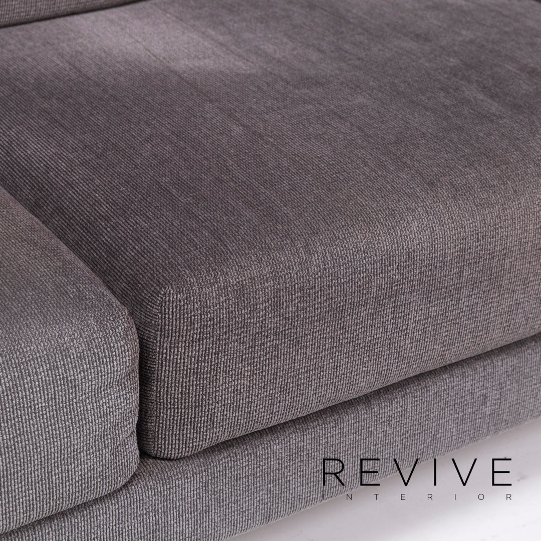 Brühl Moule Stoff Sofa Grau Zweisitzer inkl. Funktion #11428