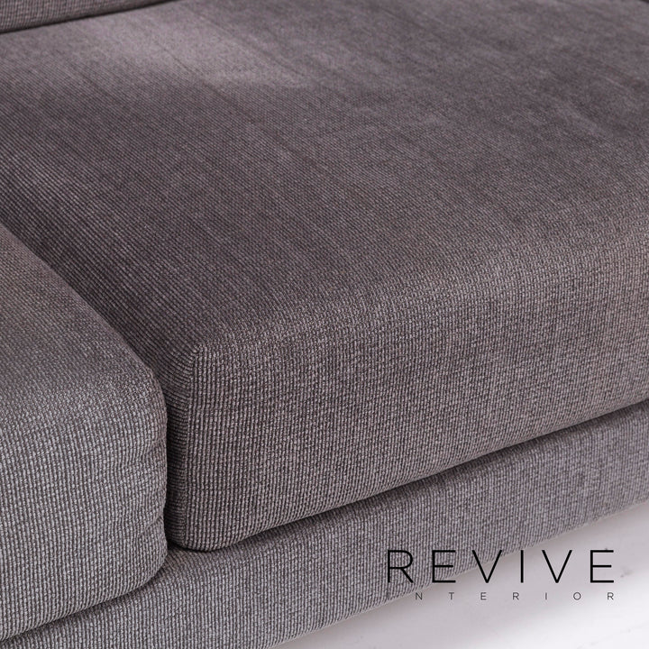 Brühl Moule Stoff Sofa Grau Zweisitzer inkl. Funktion #11428