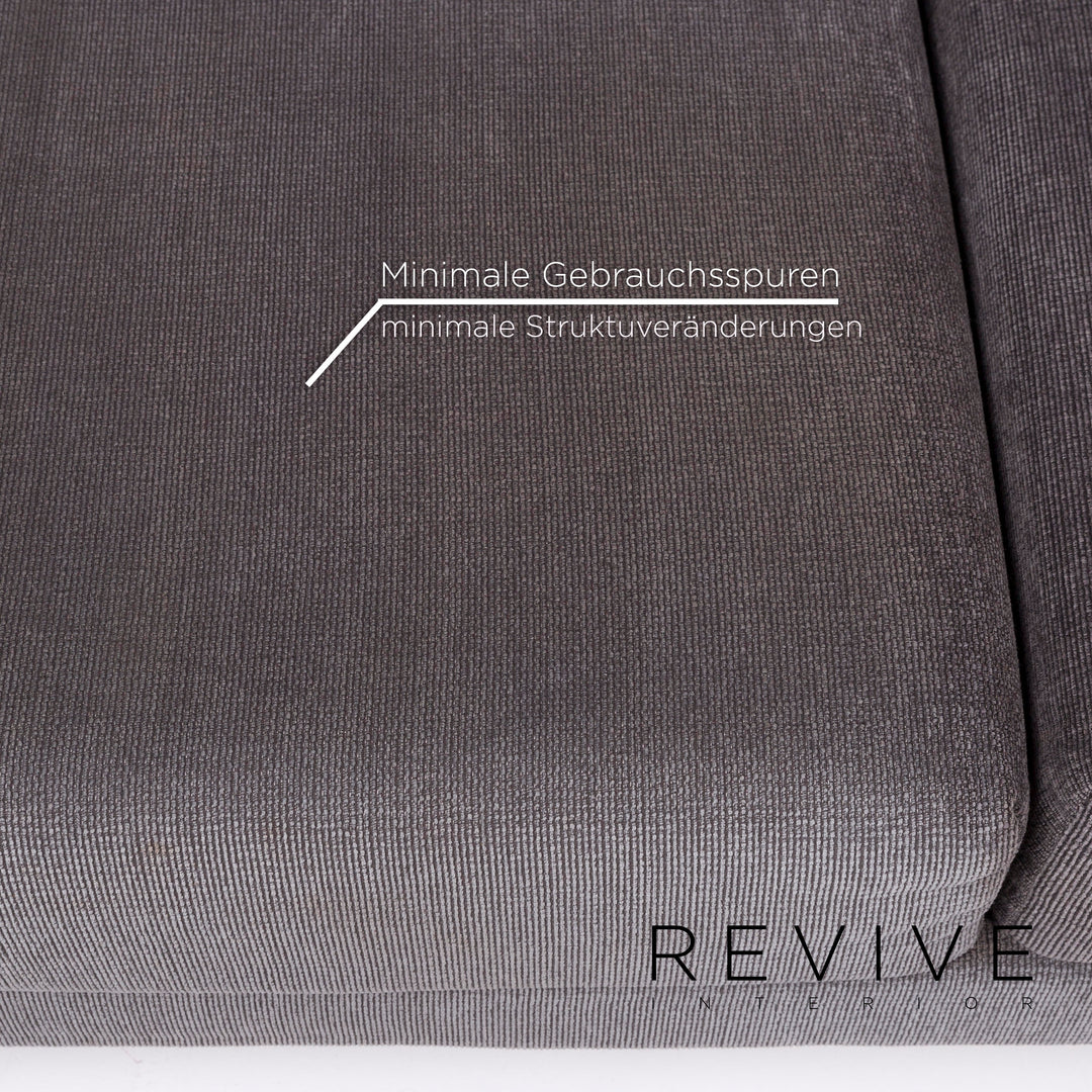 Brühl Moule Stoff Sofa Grau Zweisitzer inkl. Funktion #11428