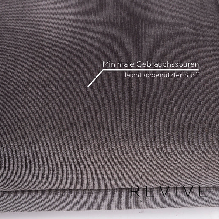 Brühl Moule Stoff Sofa Grau Zweisitzer inkl. Funktion #11428