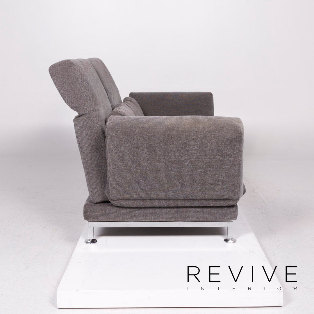 Brühl Moule Stoff Sofa Grau Zweisitzer inkl. Funktion #11428