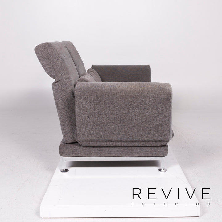 Brühl Moule Stoff Sofa Grau Zweisitzer inkl. Funktion #11428