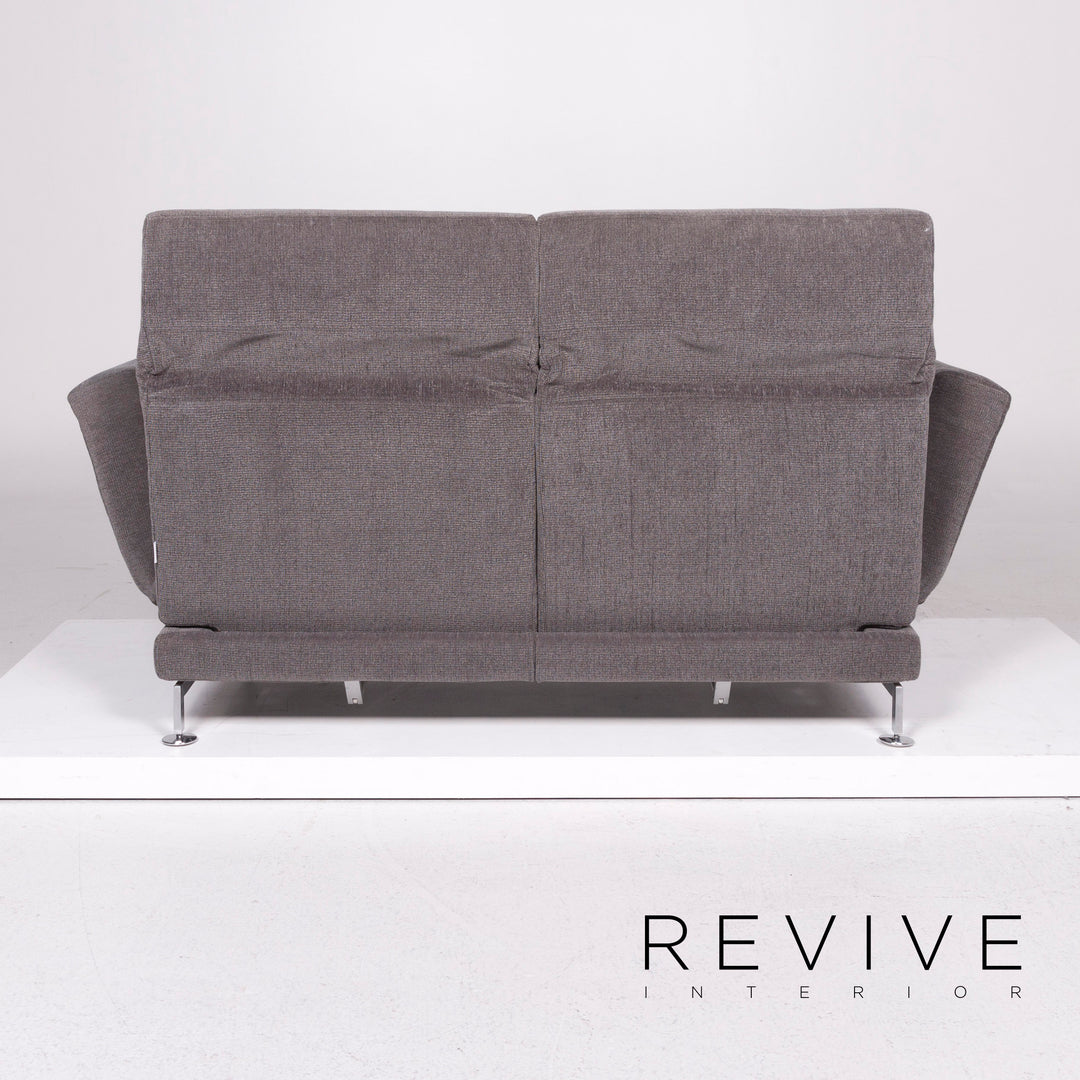 Brühl Moule Stoff Sofa Grau Zweisitzer inkl. Funktion #11428