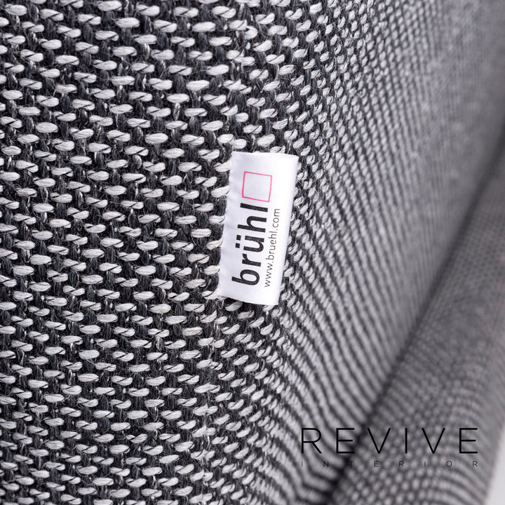 Brühl Moule Stoff Sofa Grau Zweisitzer Relaxfunktion Funktion Couch #10456