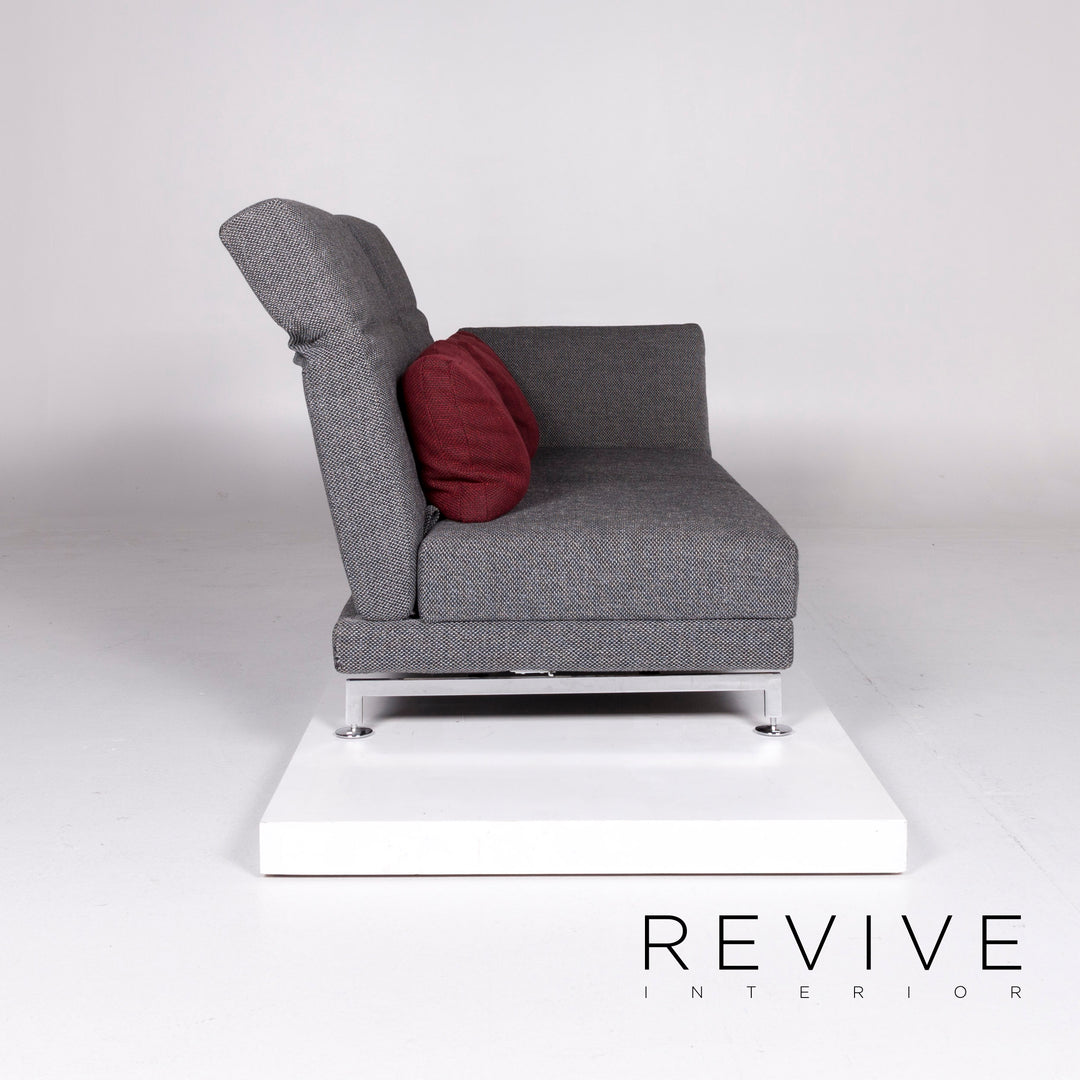 Brühl Moule Stoff Sofa Grau Zweisitzer Relaxfunktion Funktion Couch #10456