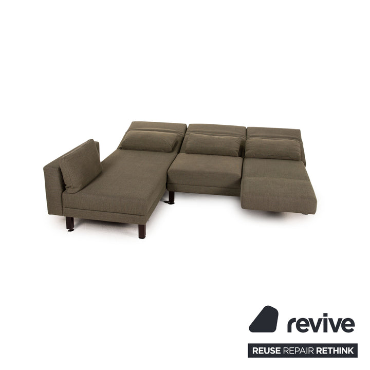 Brühl Moule Stoff Sofa Grün Ecksofa Couch Funktion Relaxfunktion