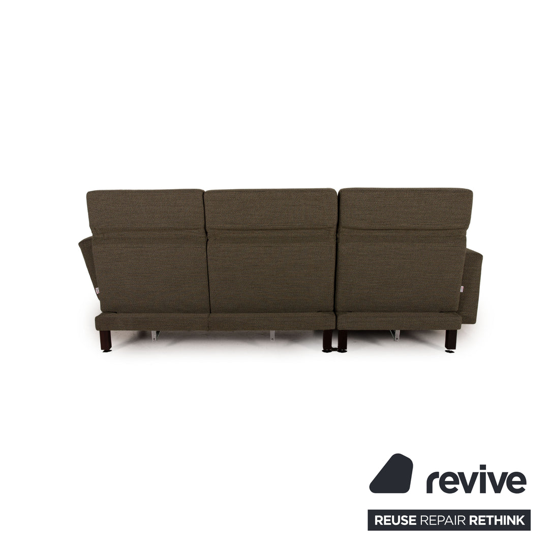 Brühl Moule Stoff Sofa Grün Ecksofa Couch Funktion Relaxfunktion