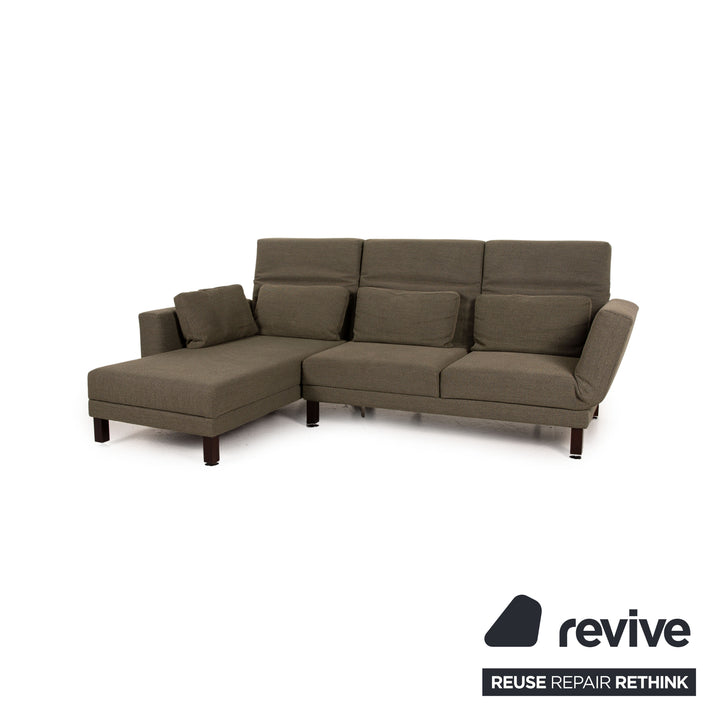 Brühl Moule Stoff Sofa Grün Ecksofa Couch Funktion Relaxfunktion