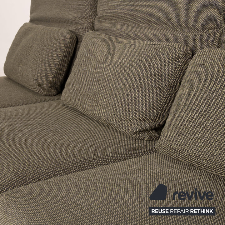 Brühl Moule Stoff Sofa Grün Ecksofa Couch Funktion Relaxfunktion