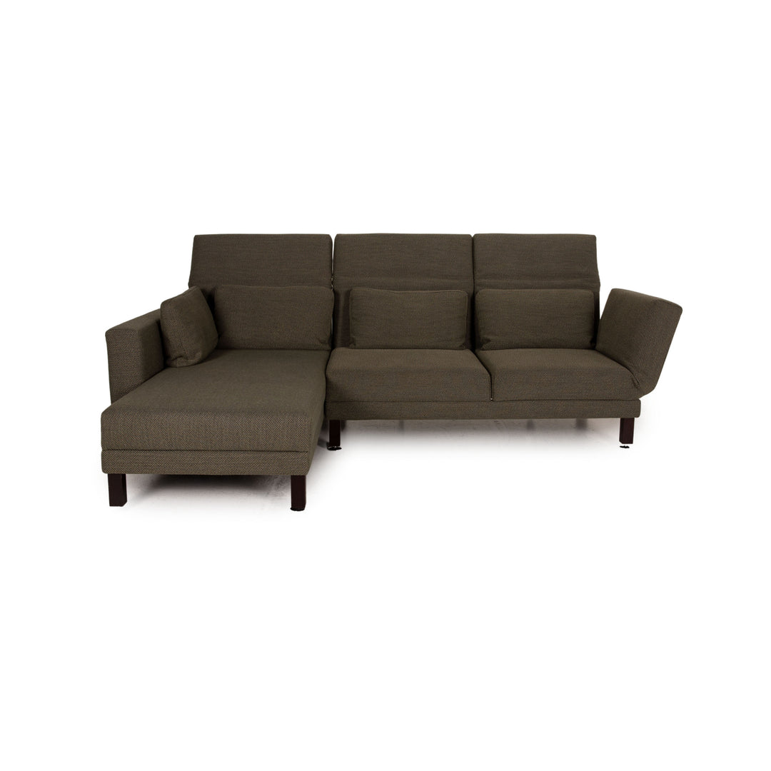 Brühl Moule Stoff Sofa Grün Ecksofa Couch Funktion Relaxfunktion
