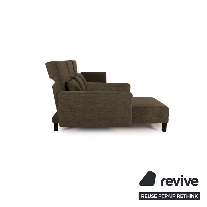Brühl Moule Stoff Sofa Grün Ecksofa Couch Funktion Relaxfunktion