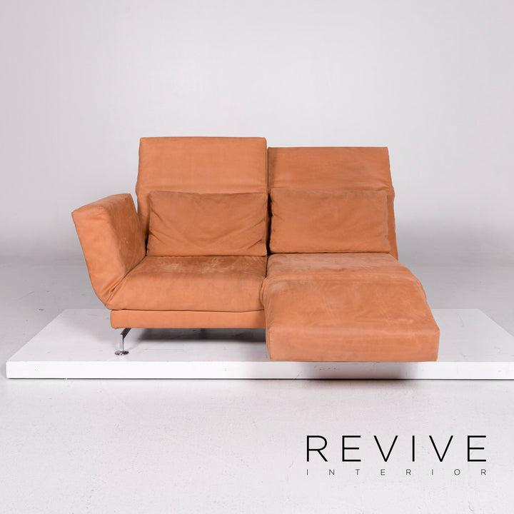 Brühl Moule Stoff Sofa Rot Zweisitzer Relaxfunktion Funktion Neubezug