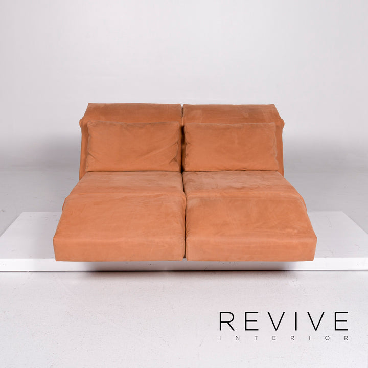 Brühl Moule Stoff Sofa Rot Zweisitzer Relaxfunktion Funktion Neubezug