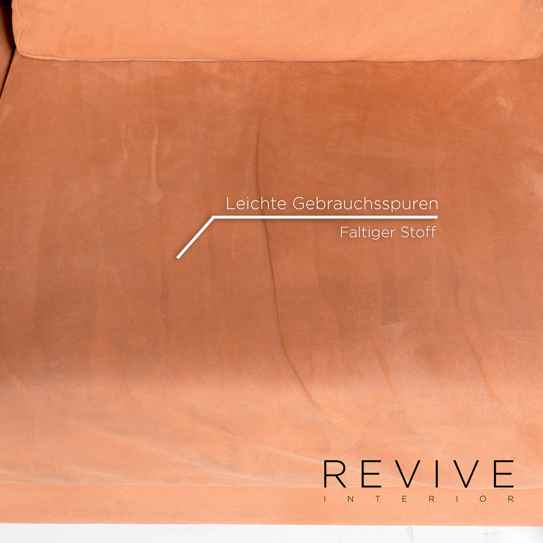 Brühl Moule Stoff Sofa Rot Zweisitzer Relaxfunktion Funktion Neubezug