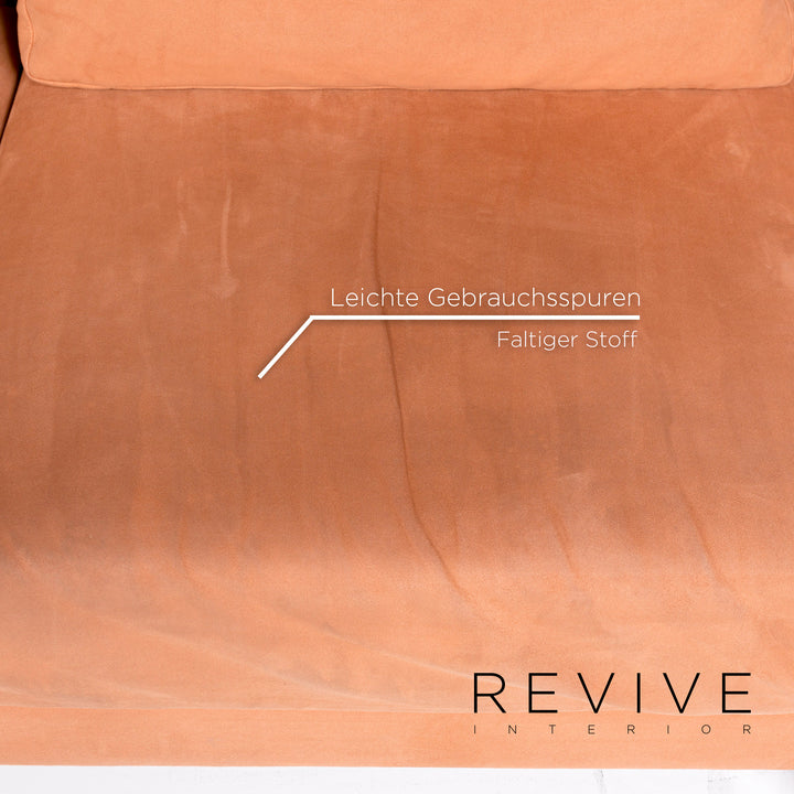 Brühl Moule Stoff Sofa Rot Zweisitzer Relaxfunktion Funktion Neubezug