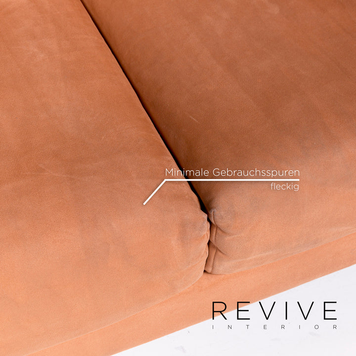 Brühl Moule Stoff Sofa Rot Zweisitzer Relaxfunktion Funktion Neubezug