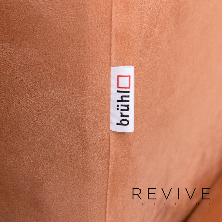 Brühl Moule Stoff Sofa Rot Zweisitzer Relaxfunktion Funktion Neubezug