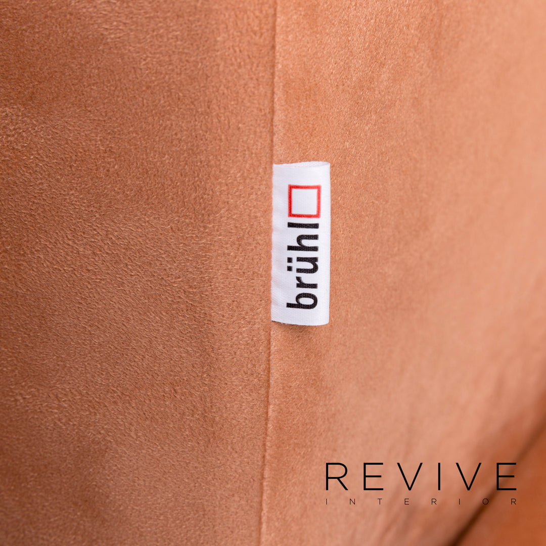 Brühl Moule Stoff Sofa Rot Zweisitzer Relaxfunktion Funktion Neubezug