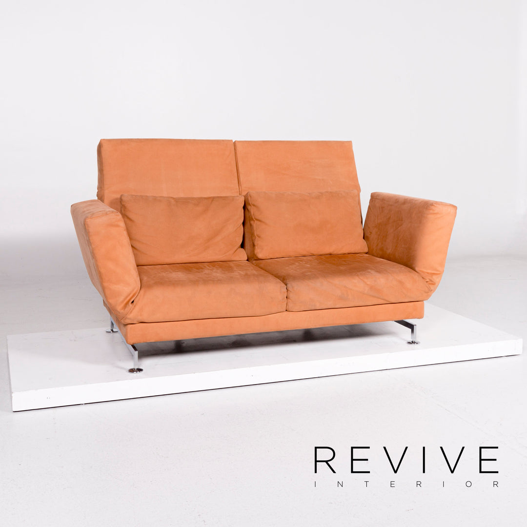 Brühl Moule Stoff Sofa Rot Zweisitzer Relaxfunktion Funktion Neubezug