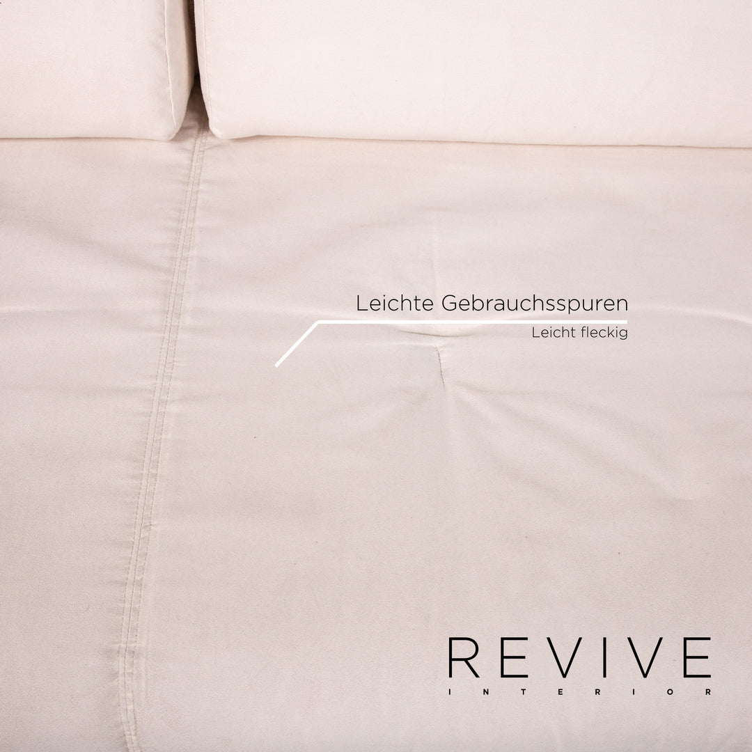 Brühl & Sippold Quint Stoff Schlafsofa Creme Zweisitzer Funktion Schlaffunktion Sofa Couch #