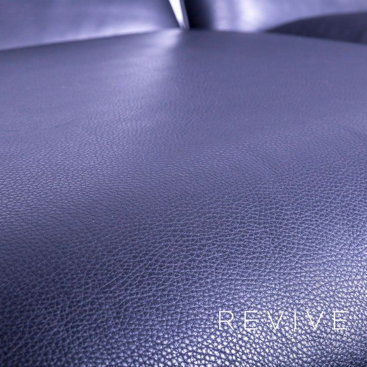 Brühl Roro Designer Leder Liege Schwarz Einsitzer Sessel Couch Echtleder Funktion #5310