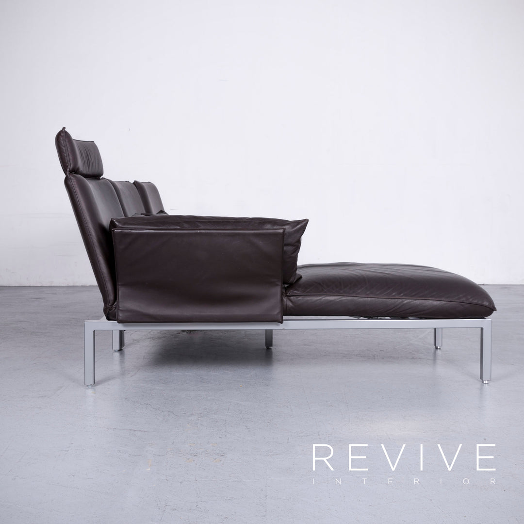 Brühl Roro Designer Leder Sofa Braun Echtleder Ecksofa Couch #6621