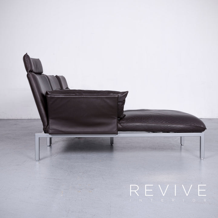 Brühl Roro Designer Leder Sofa Braun Echtleder Ecksofa Couch #6621