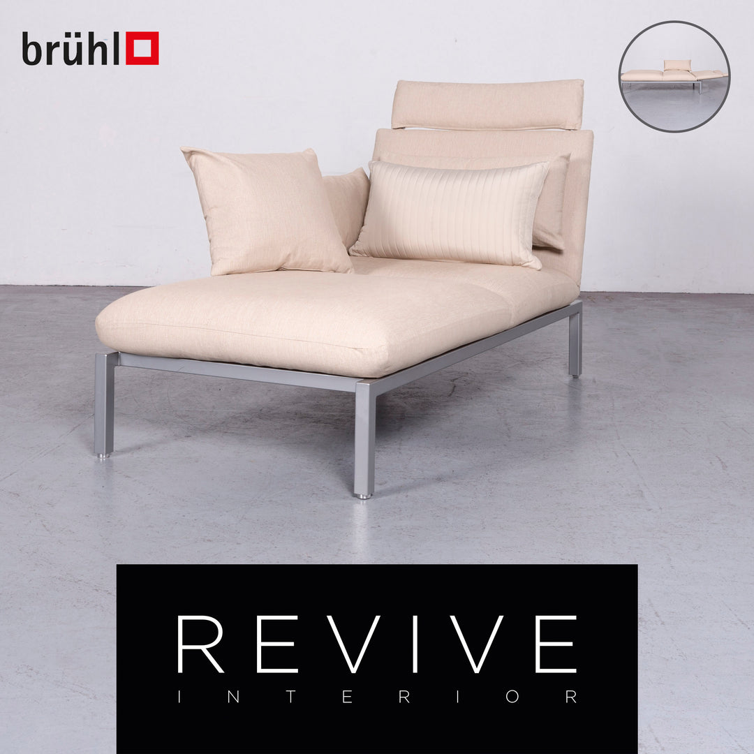 Brühl Roro Designer Stoff Liege Beige Couch Funktion #6964