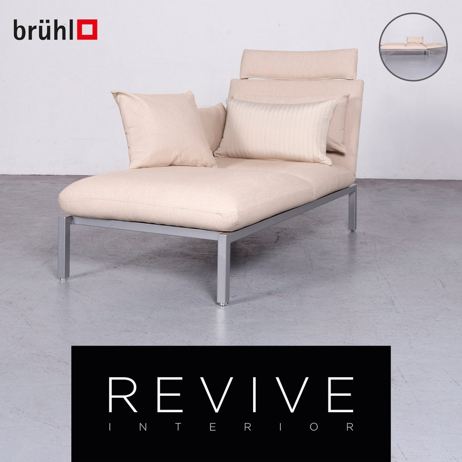 Brühl Roro Designer Stoff Liege Beige Couch Funktion #6964
