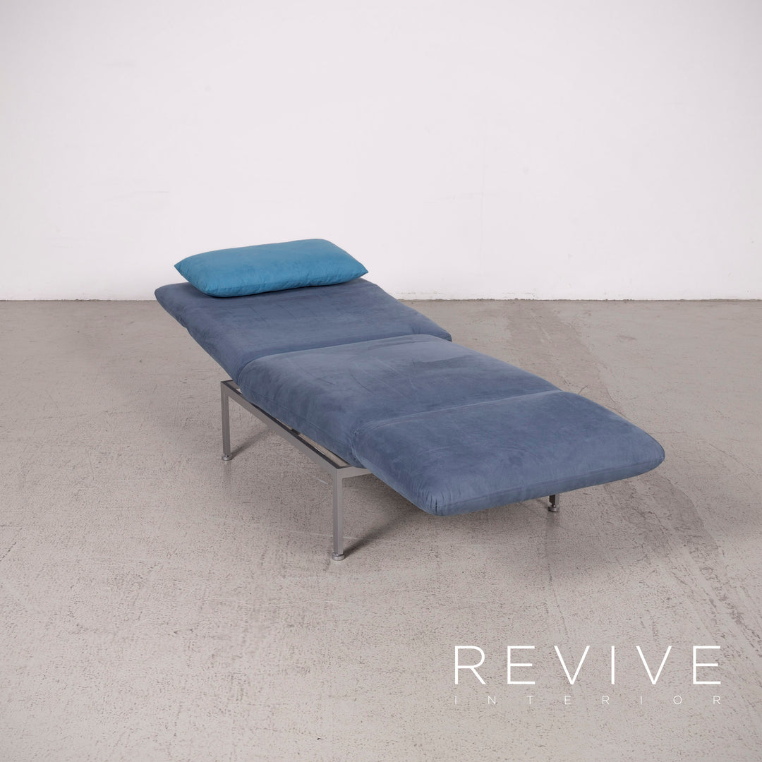 Brühl Roro Designer Stoff Sessel Blau Stuhl Funktion Liege #7980