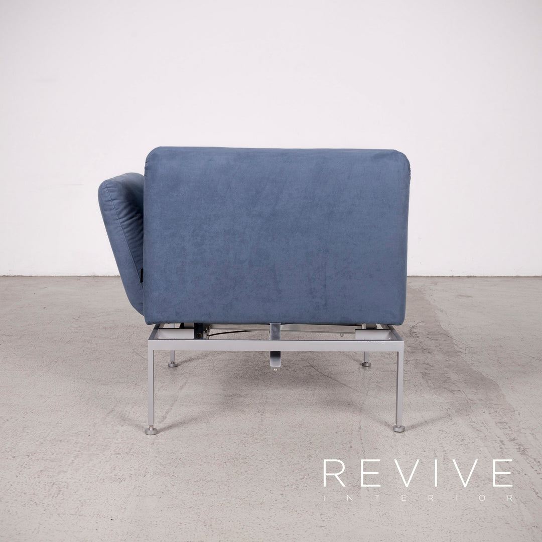 Brühl Roro Designer Stoff Sessel Blau Stuhl Funktion Liege #7980