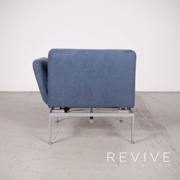 Brühl Roro Designer Stoff Sessel Blau Stuhl Funktion Liege #7980