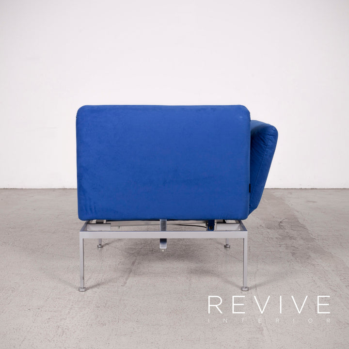 Brühl Roro Designer Stoff Sessel Blau Stuhl Funnktion Liege #7979