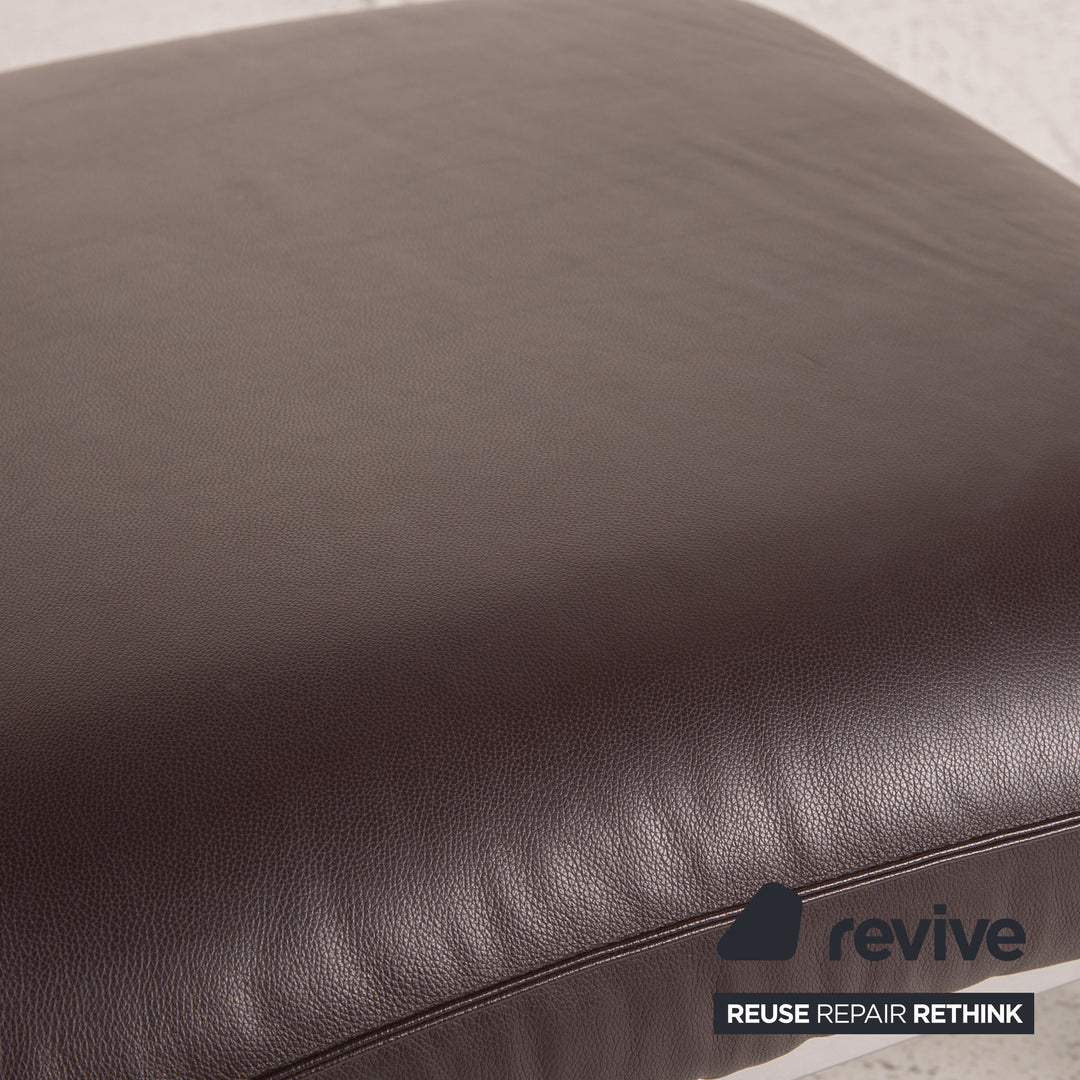 Brühl & Sippold Roro Leder Hocker Braun