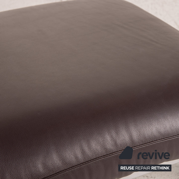 Brühl & Sippold Roro Leder Hocker Braun