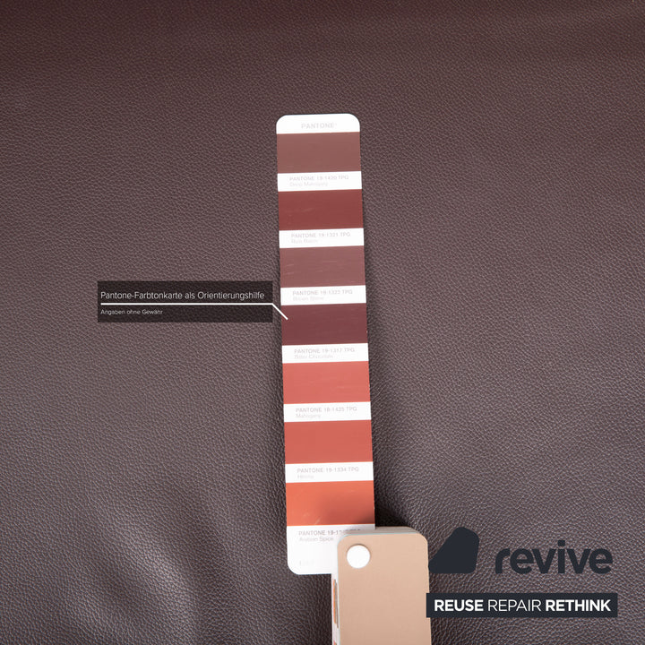 Brühl & Sippold Roro Leder Hocker Braun Metall