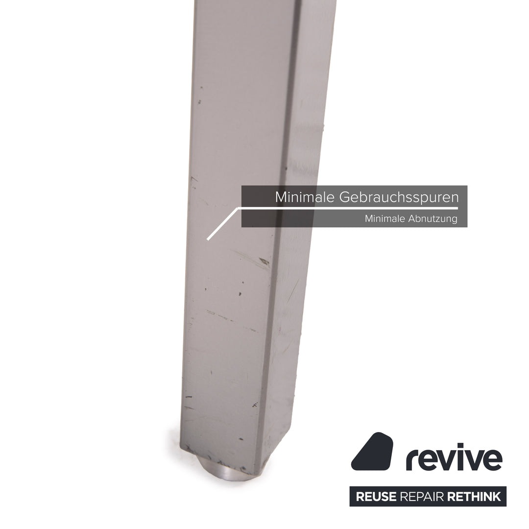 Brühl & Sippold Roro Leder Hocker Braun Metall