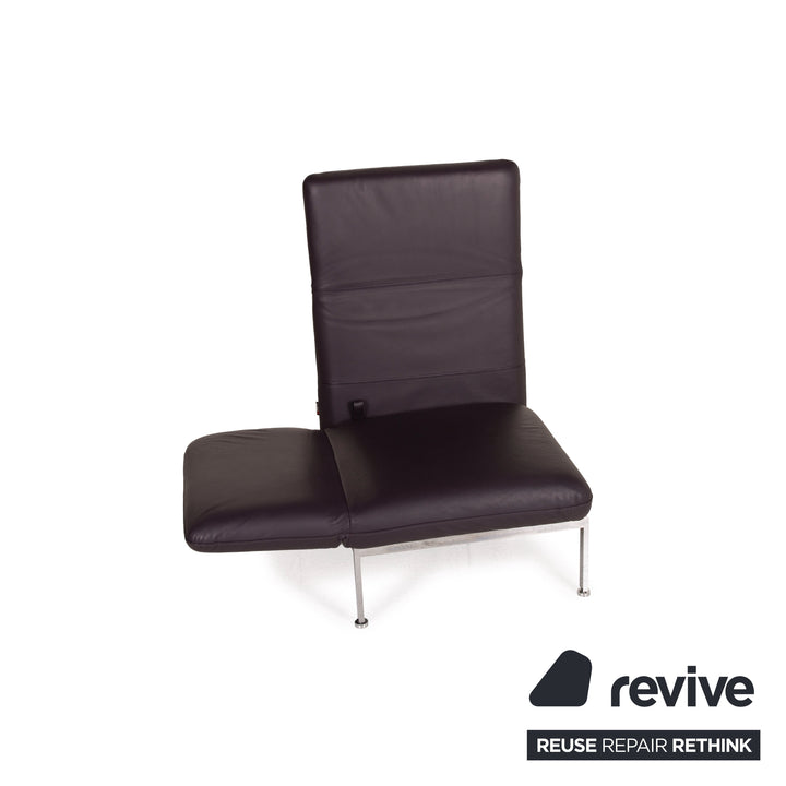 Brühl & Sippold Roro Leder Sessel Aubergine Funktion Liege Relaxfunktion
