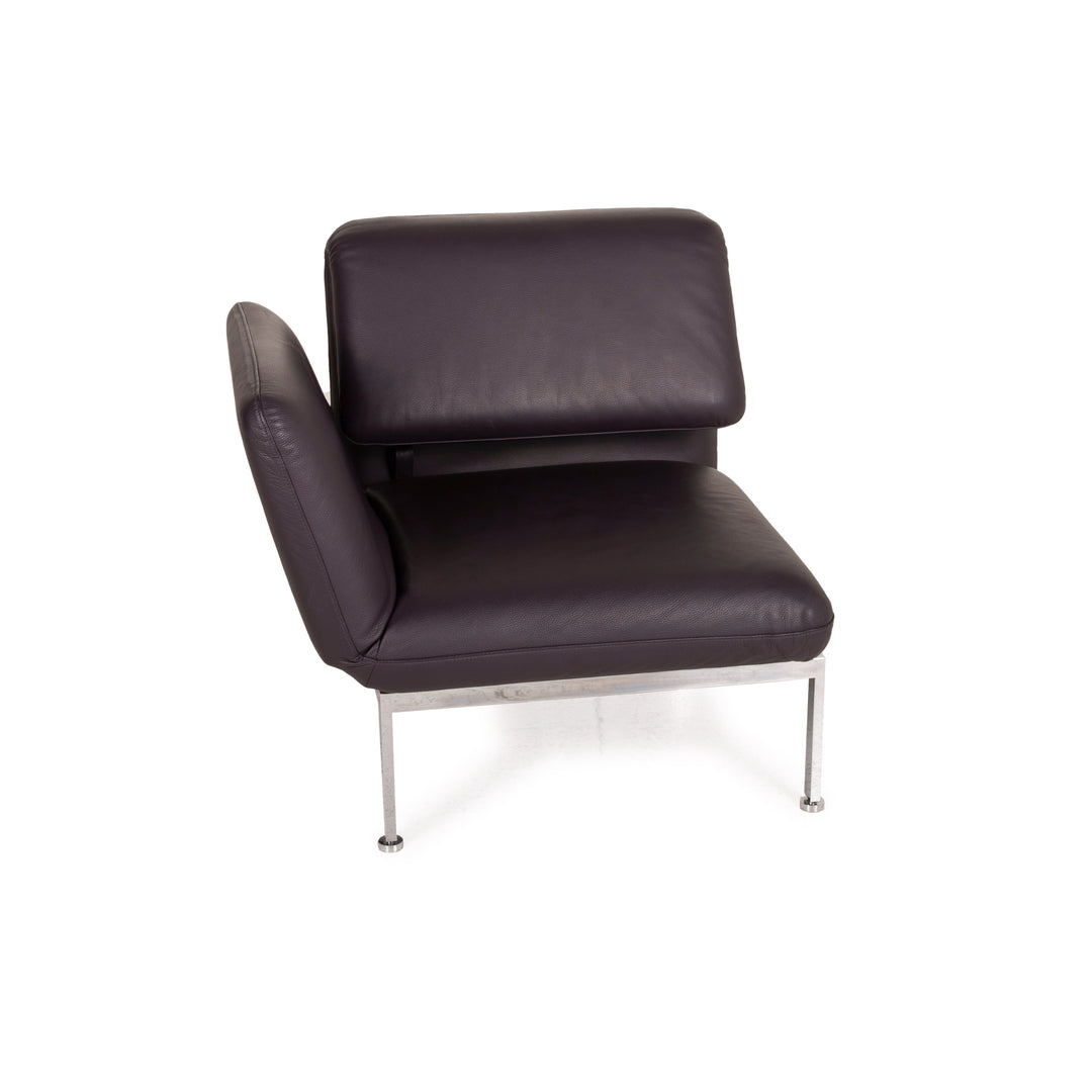 Brühl & Sippold Roro Leder Sessel Aubergine Funktion Liege Relaxfunktion