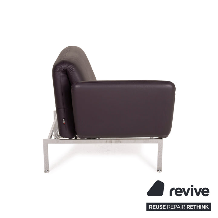 Brühl & Sippold Roro Leder Sessel Aubergine Funktion Liege Relaxfunktion