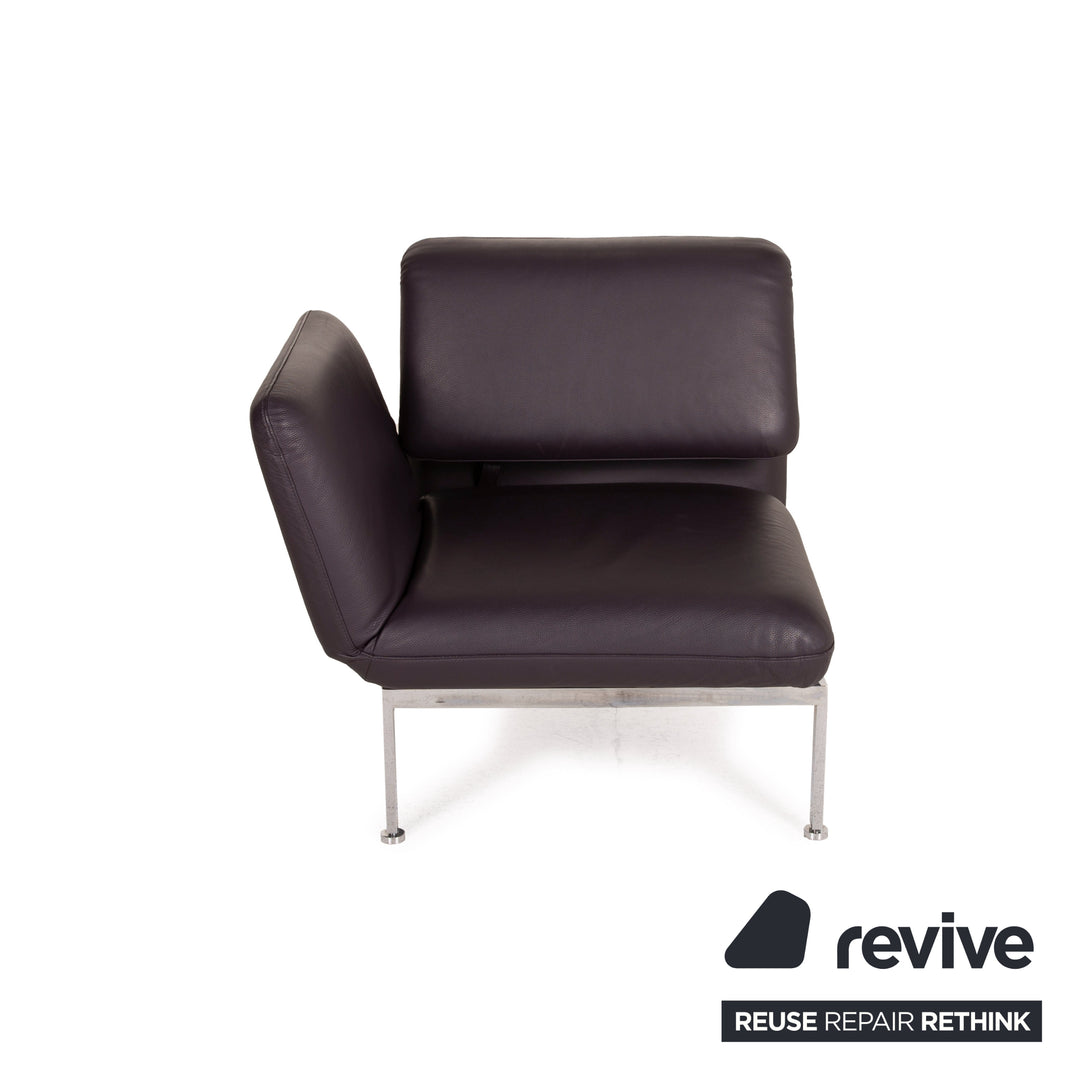 Brühl & Sippold Roro Leder Sessel Aubergine Funktion Liege Relaxfunktion
