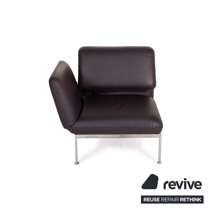 Brühl & Sippold Roro Leder Sessel Aubergine Funktion Liege Relaxfunktion